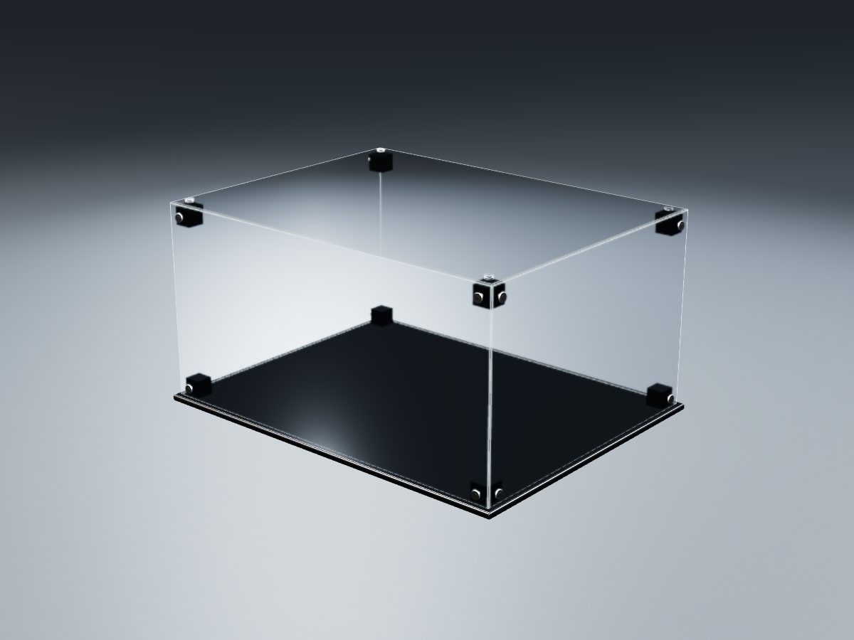 LEGO® Star Wars: Death Star Trash Compactor Diorama (75339) ile Uyumlu Sergileme Vitrini — Şeffaf Arka Plan, stüdyo render'ı (temsili)